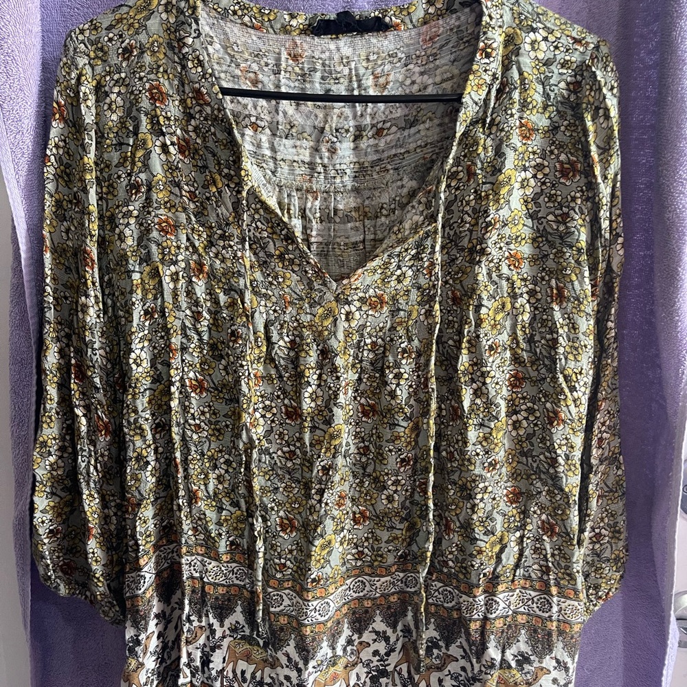 Jane and Delancey Multicolor Floral Blouse